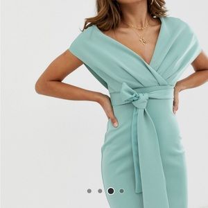 Blue Asos Wrap Dress for Sale up to 90% Off: Poshmark